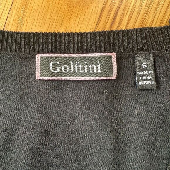 Golftini black v neck sweater - Picture 4 of 8